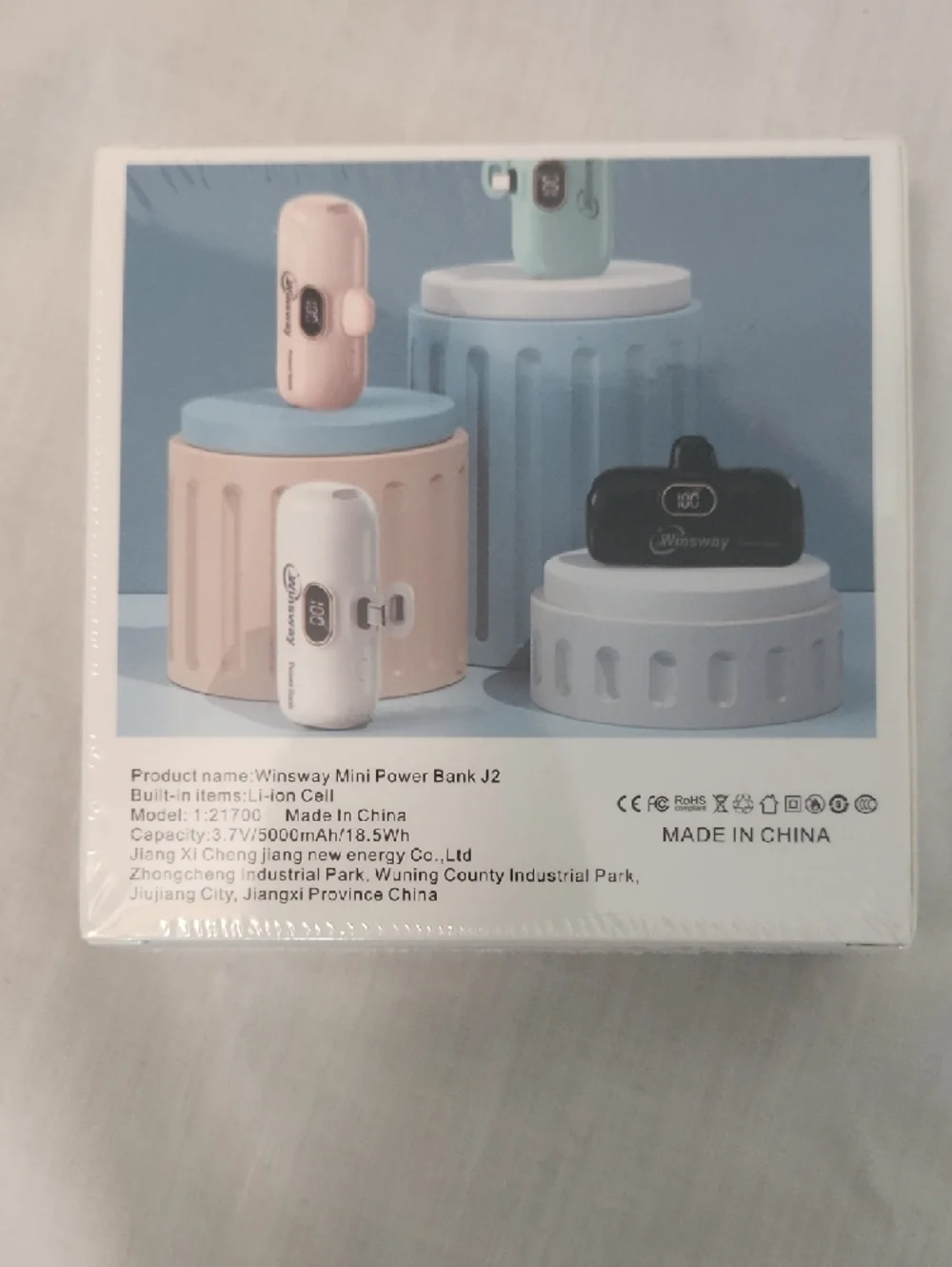 Winsway Mini Power Bank J2 in Teal